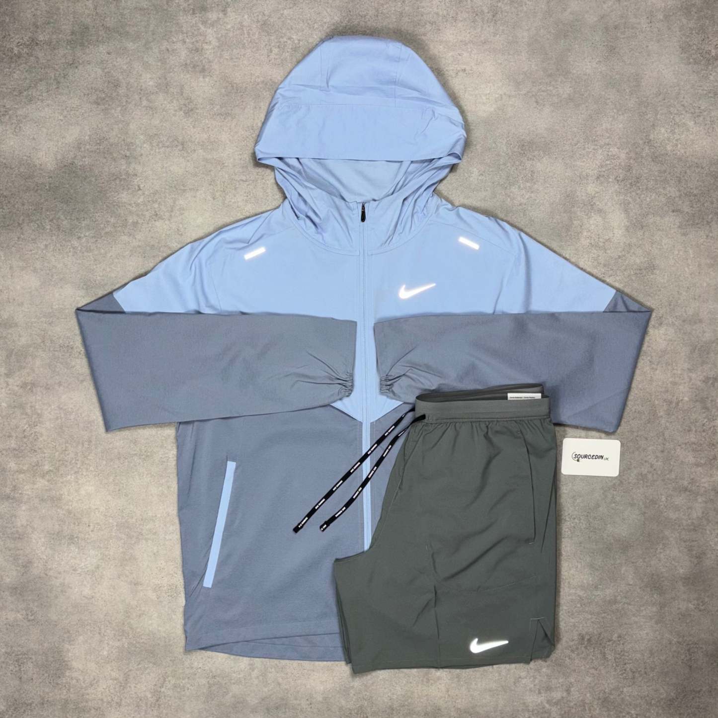 Uv Windrunner Jacket Cobalt Bliss & Black/Grey 7” Flex Stride Short Set-OSI