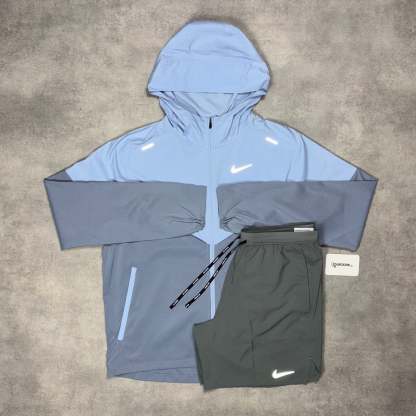 Uv Windrunner Jacket Cobalt Bliss & Black/Grey 7” Flex Stride Short Set-OSI