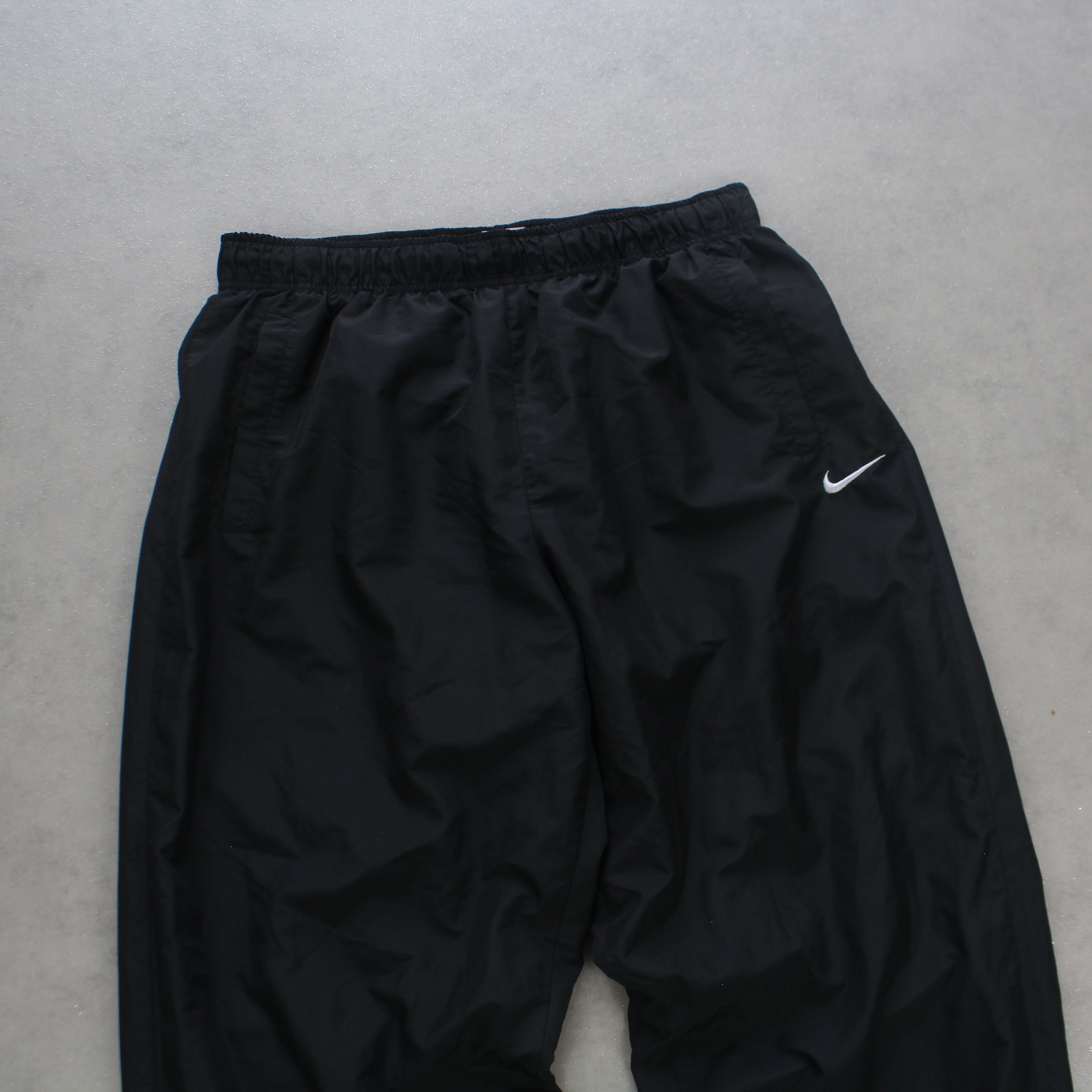 RARE 2000s BaggyTrackpants Black-OSI