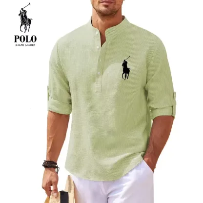 Men's Casual Collar Fashion Striped Shirts-OSI