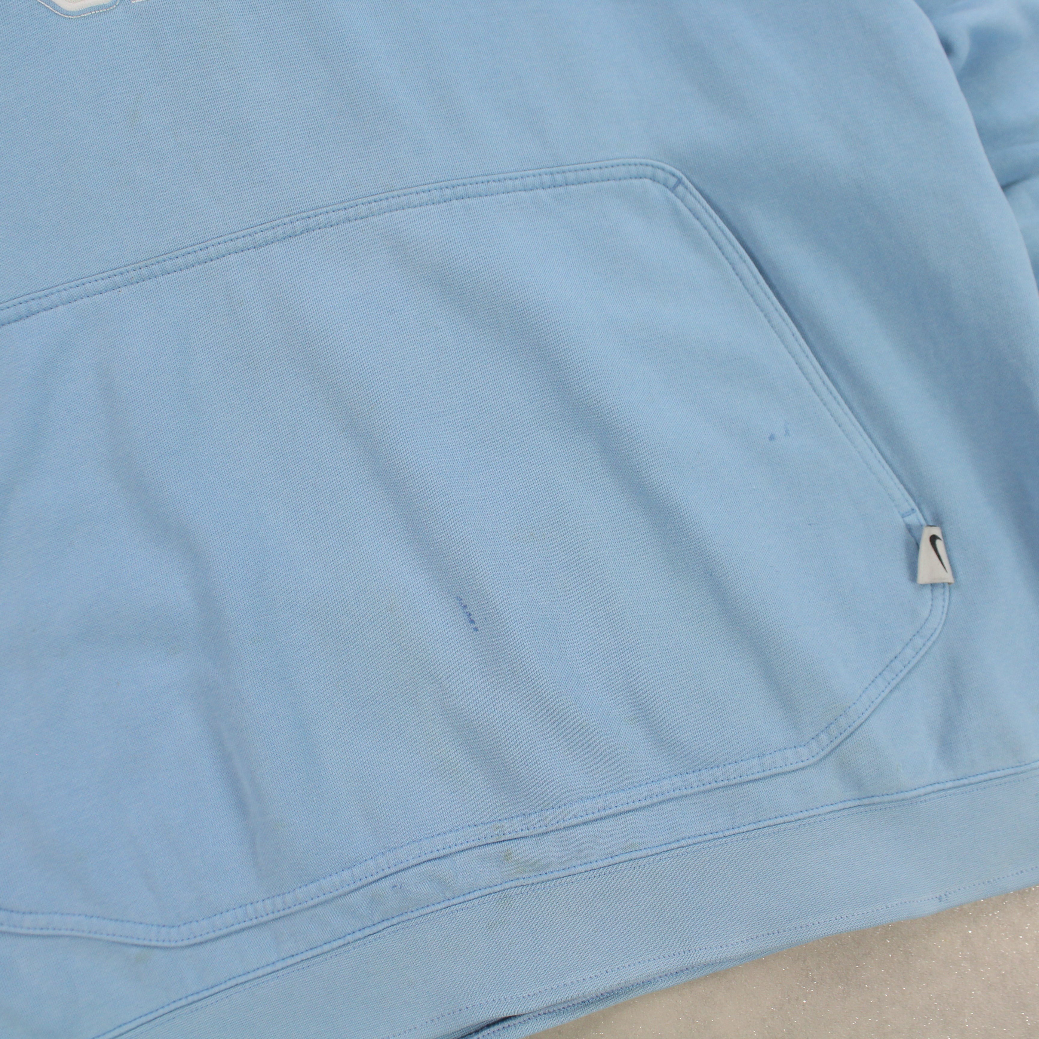 VERY RARE 2000s  Spell Out Hoodie Blue-OSI