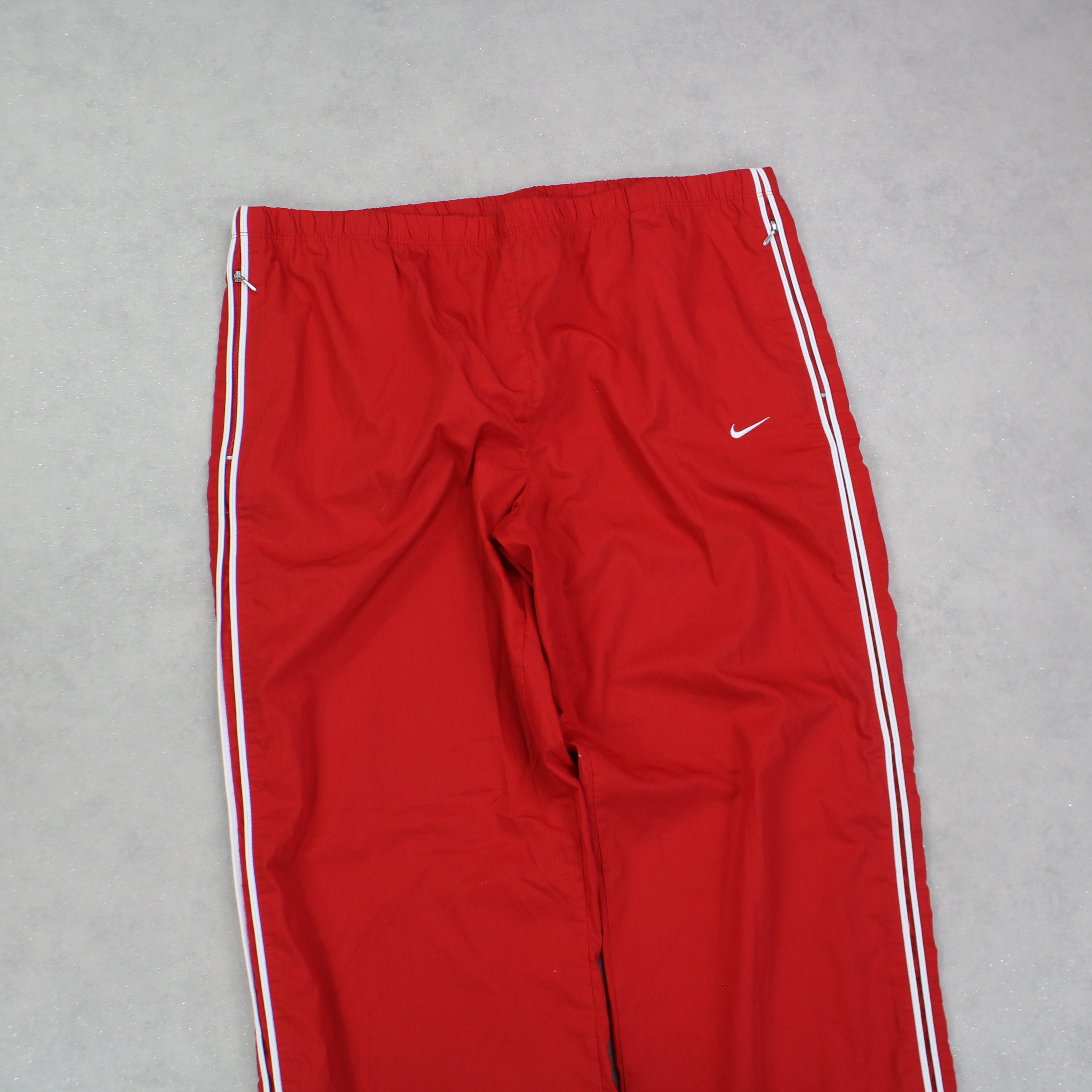 RARE 00s Baggy Trackpants Red-OSI
