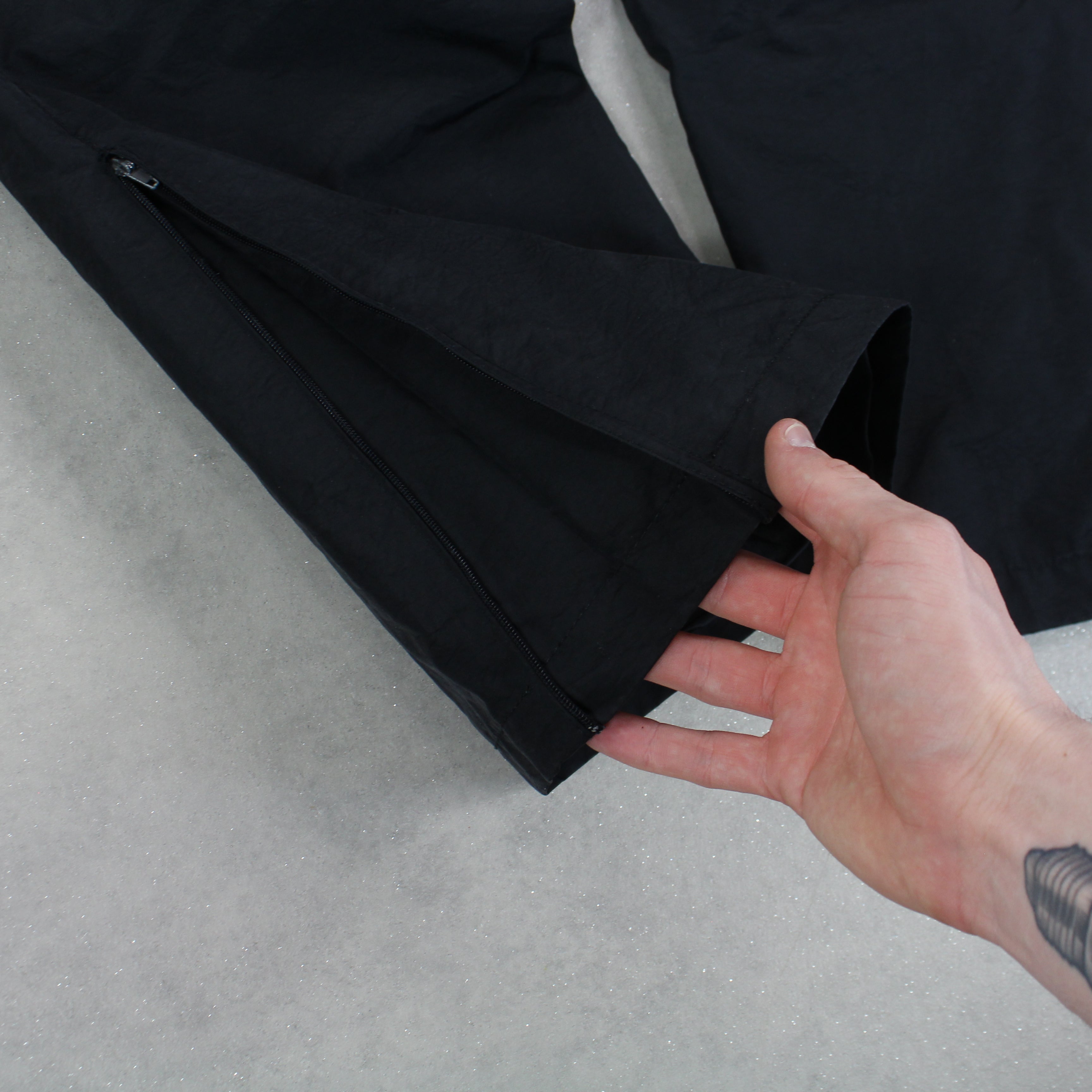 RARE 2000s Trackpants Black-OSI