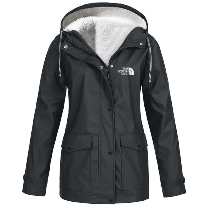 Women's fleece windproof hooded jacket-OSI