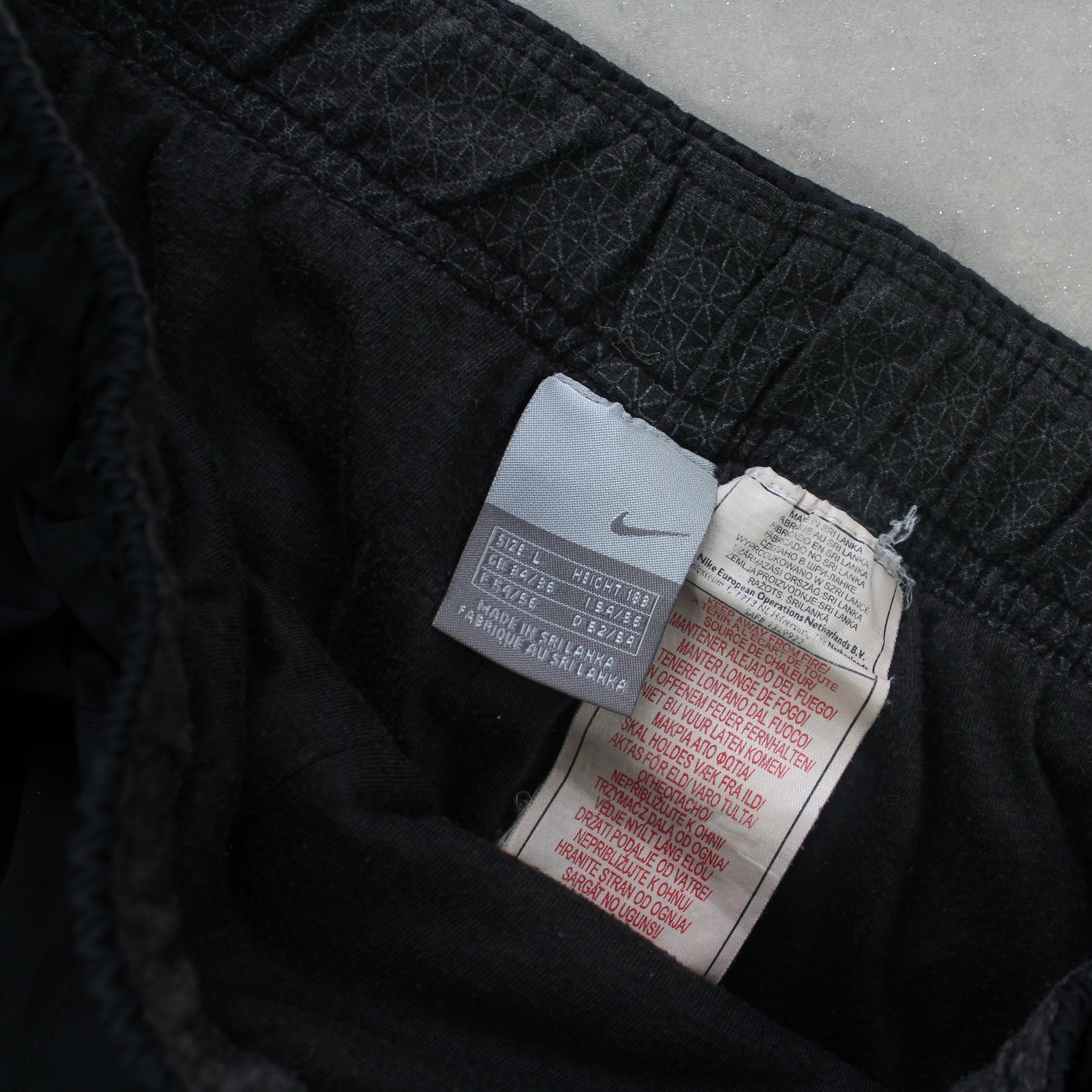 RARE 2000s 72 Trackpants Black-OSI