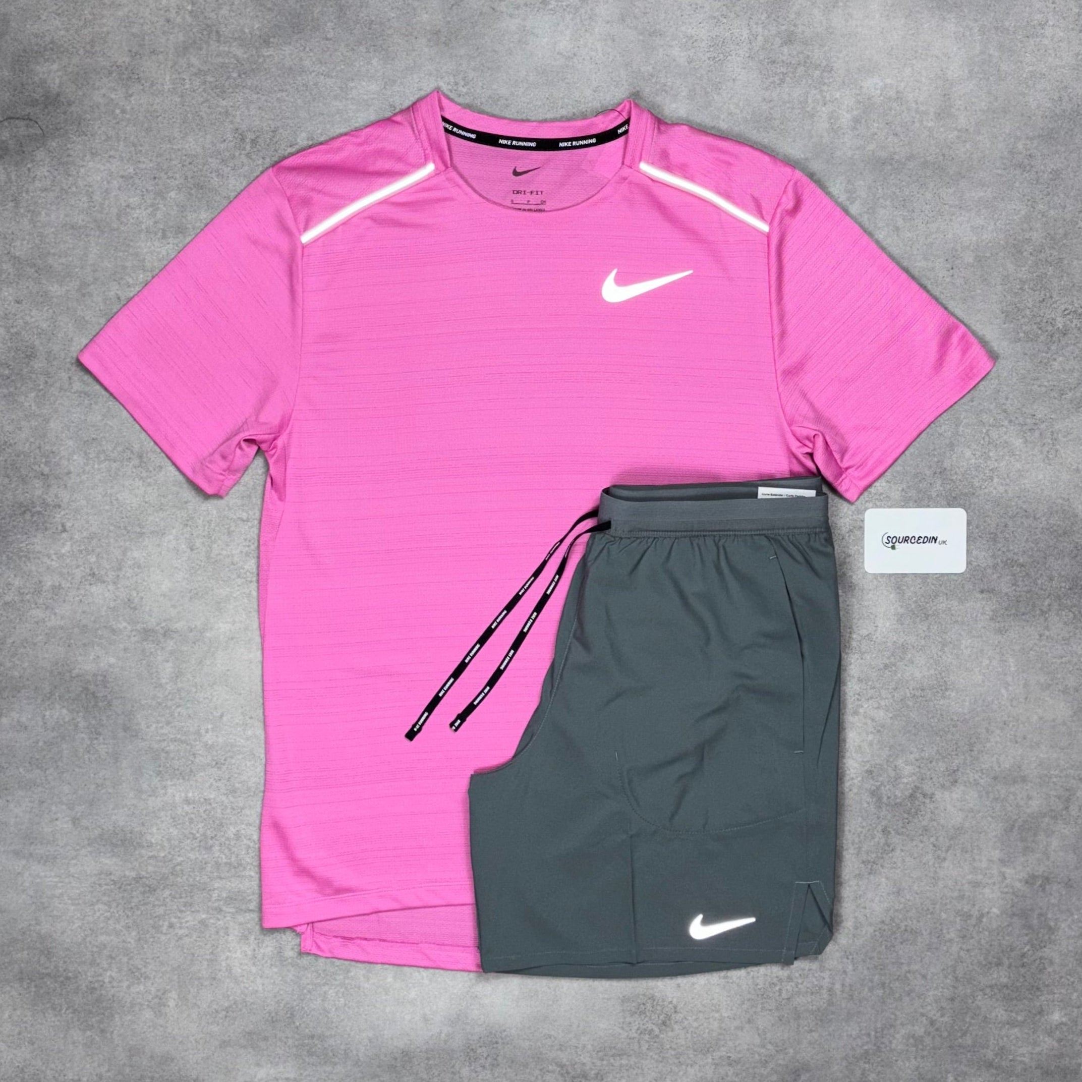 Miler T-Shirt Playfull Pi & Grey/Black 7" Flex/Challenger Short Set-OSI