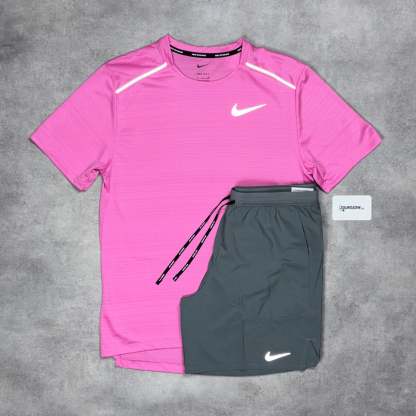 Miler T-Shirt Playfull Pi & Grey/Black 7" Flex/Challenger Short Set-OSI