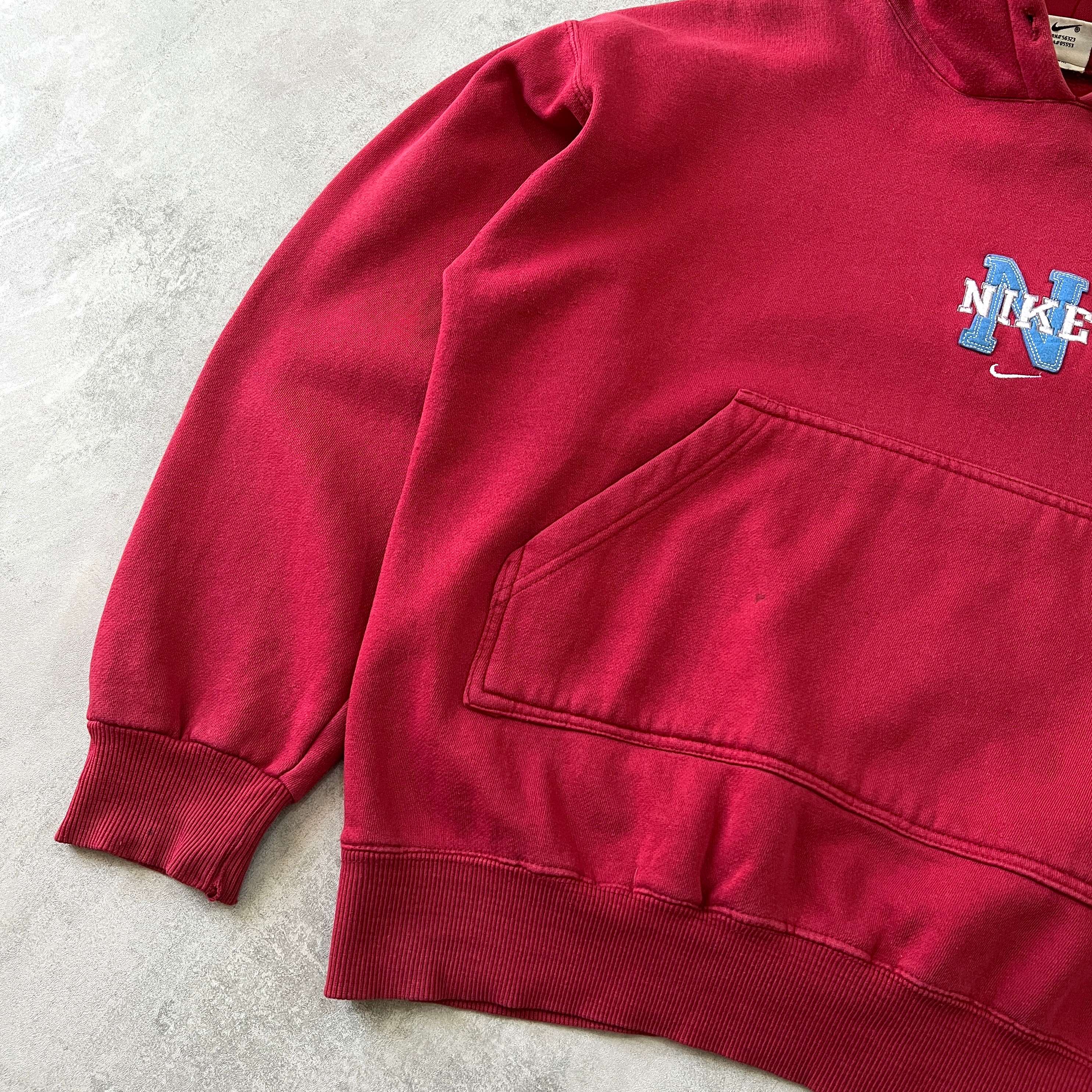 RARE 1990s heavyweight embroidered hoodie-OSI