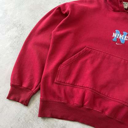 RARE 1990s heavyweight embroidered hoodie-OSI