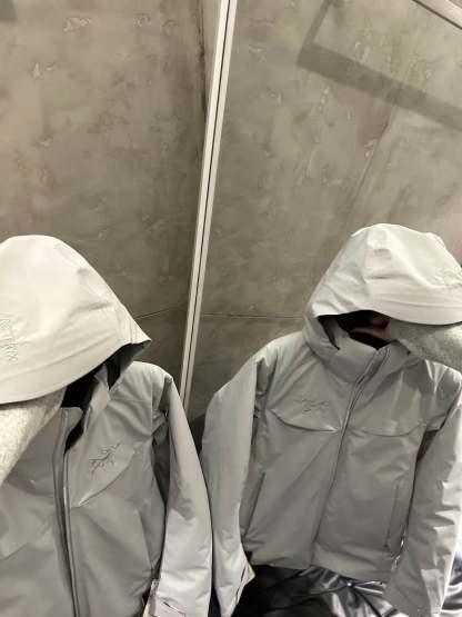  macai men's insulated jacket white ski and snowboard jacket-OSI