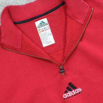 RARE EQT 1/4 Zip Sweatshirt Red-OSI