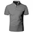 Men's Solid Color Short Sleeve Polo Shirt-OSI