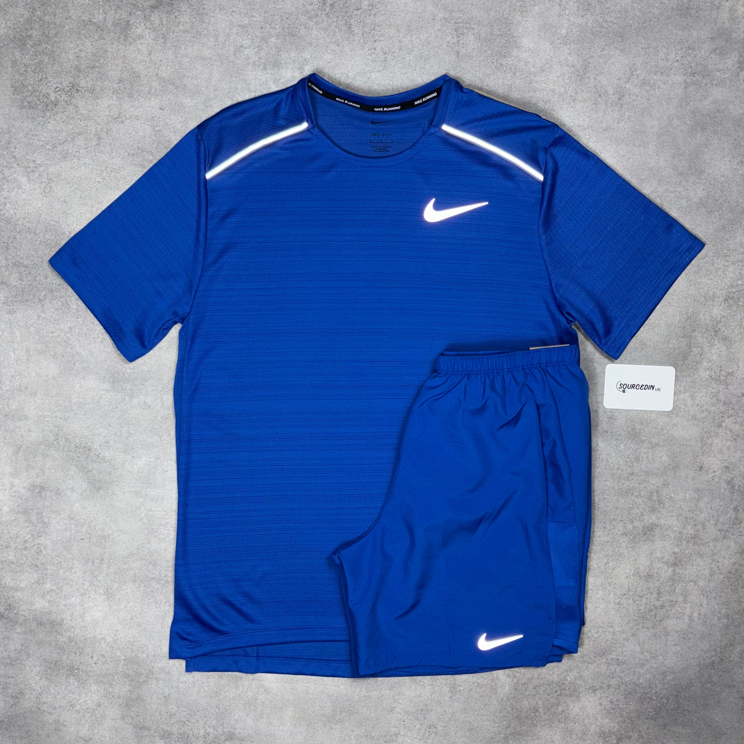 Miler 1.0 T-Shirt Royal Blue & Royal Blue Challenger 7" Short Set-OSI