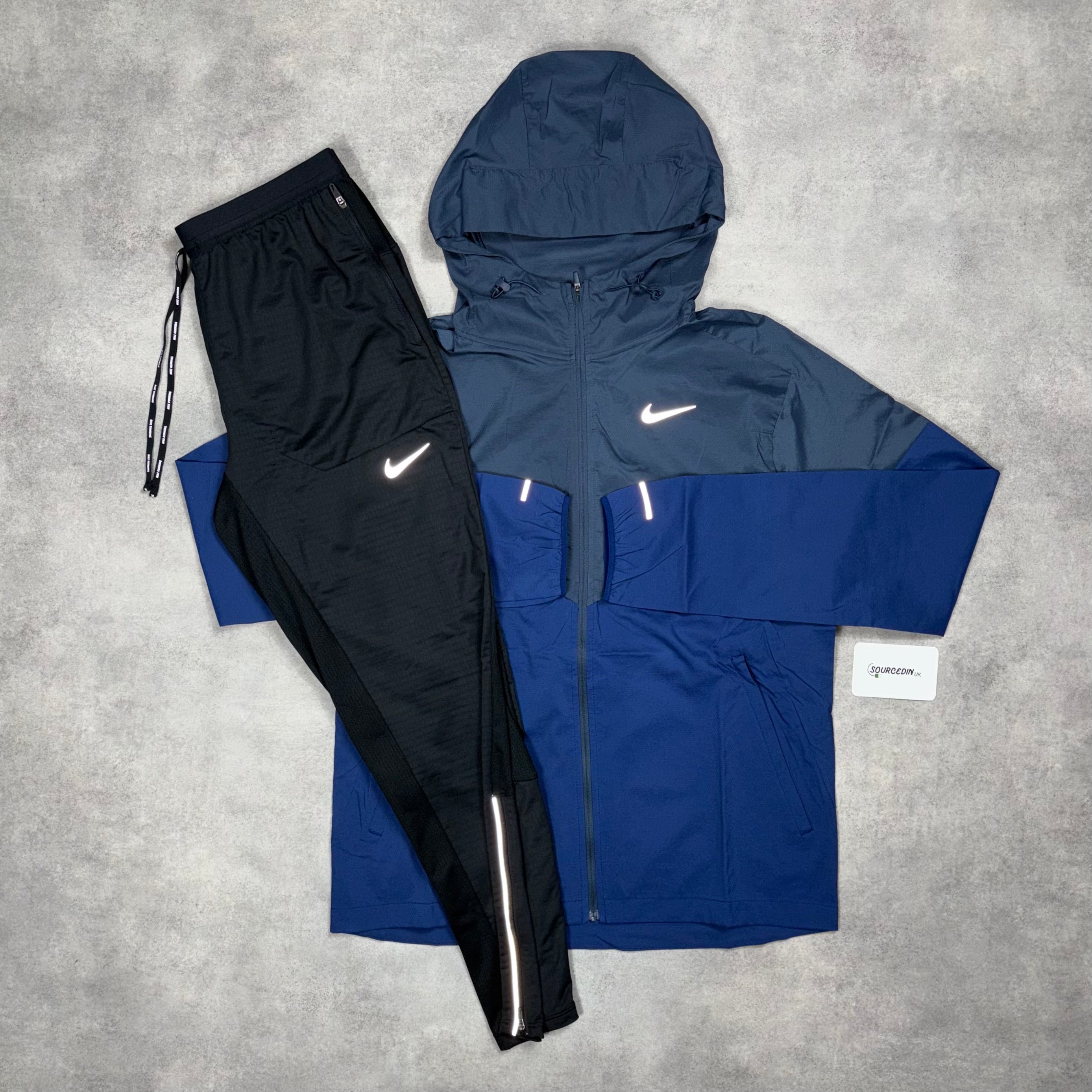 Uv Windrunner Two Tone Navy Jacket & Black Phenom Bottom Set-OSI