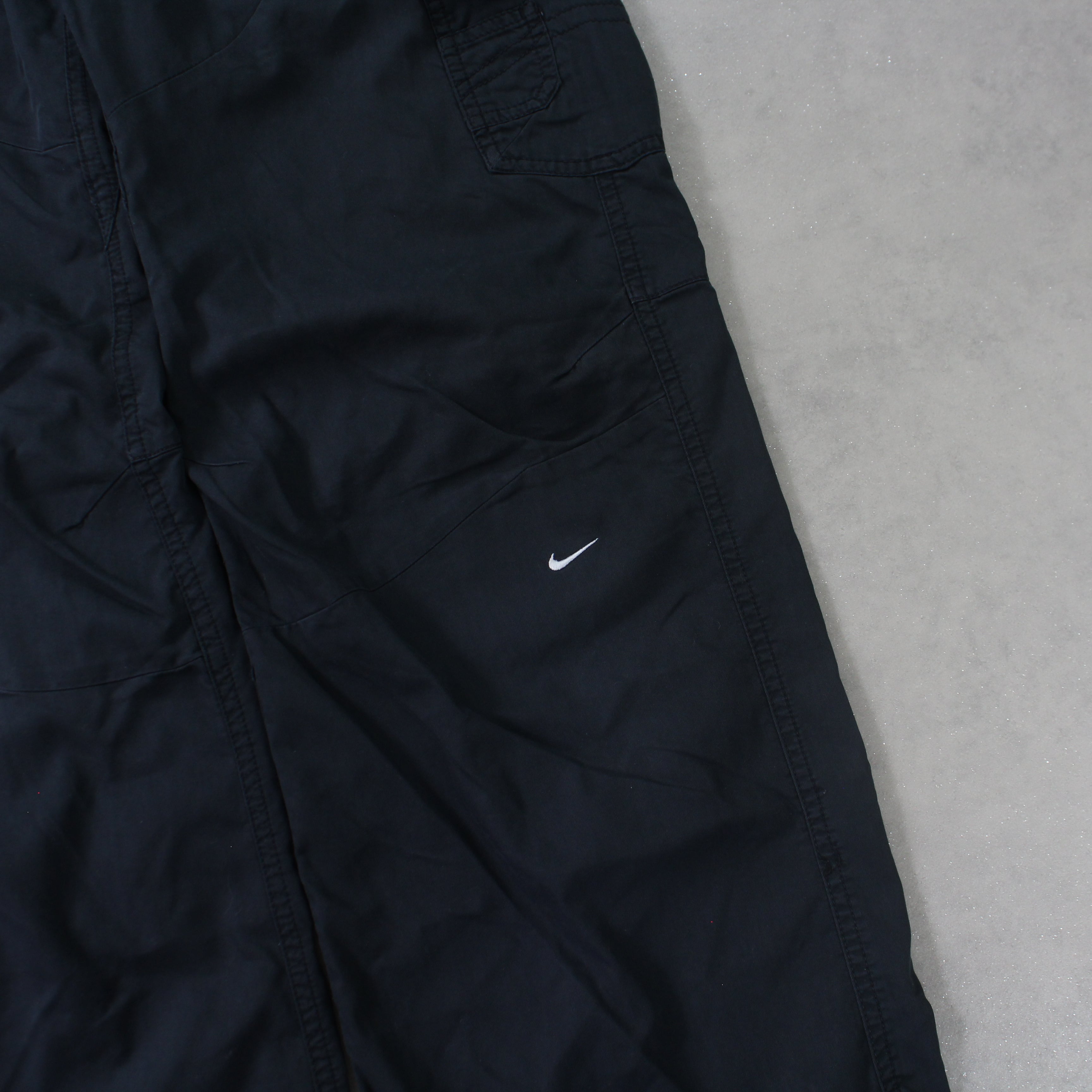 RARE Vintage 00s Womens Cargo Pants Black-OSI