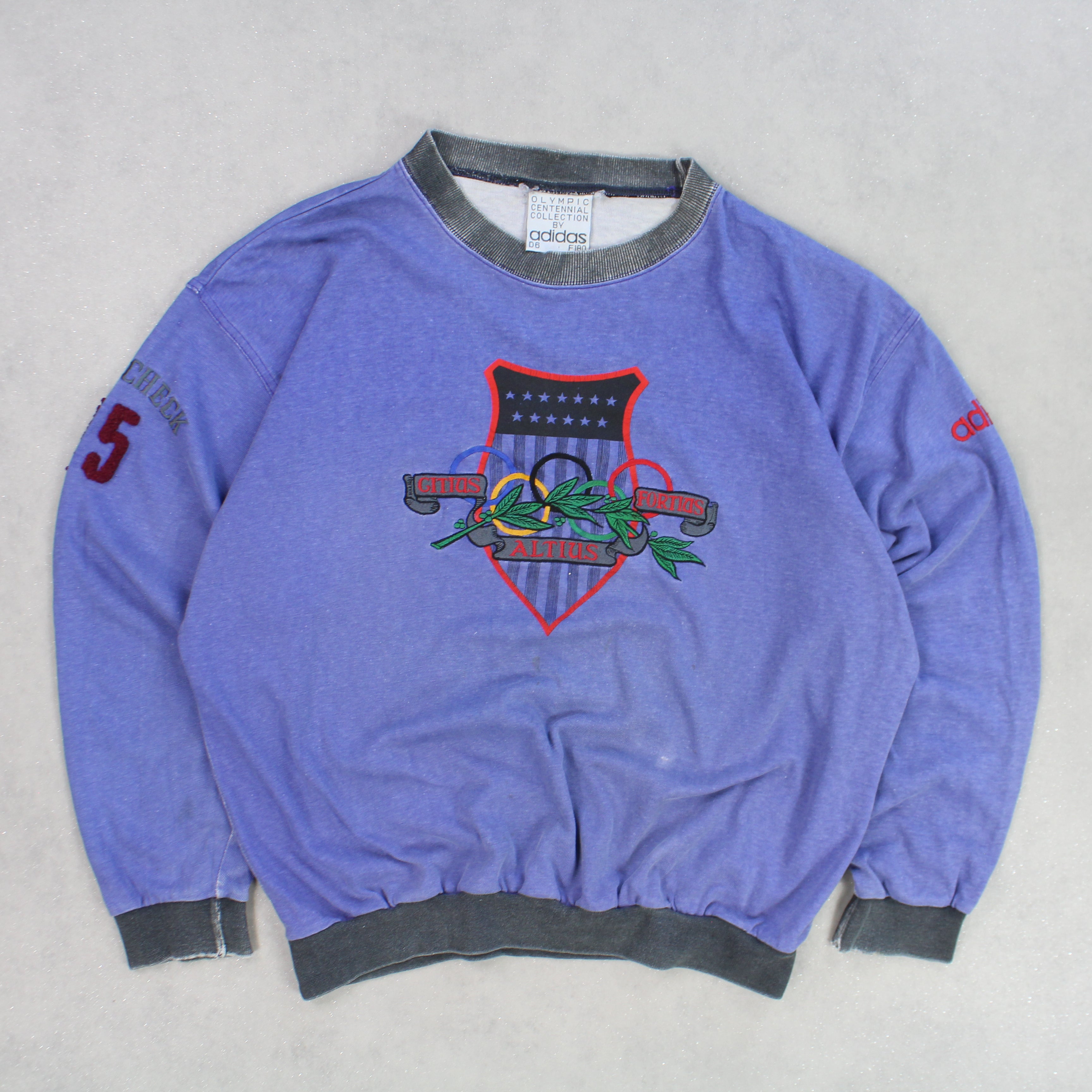 SUPER RARE 1 Of 1 1980s Sweatshirt Purple-OSI