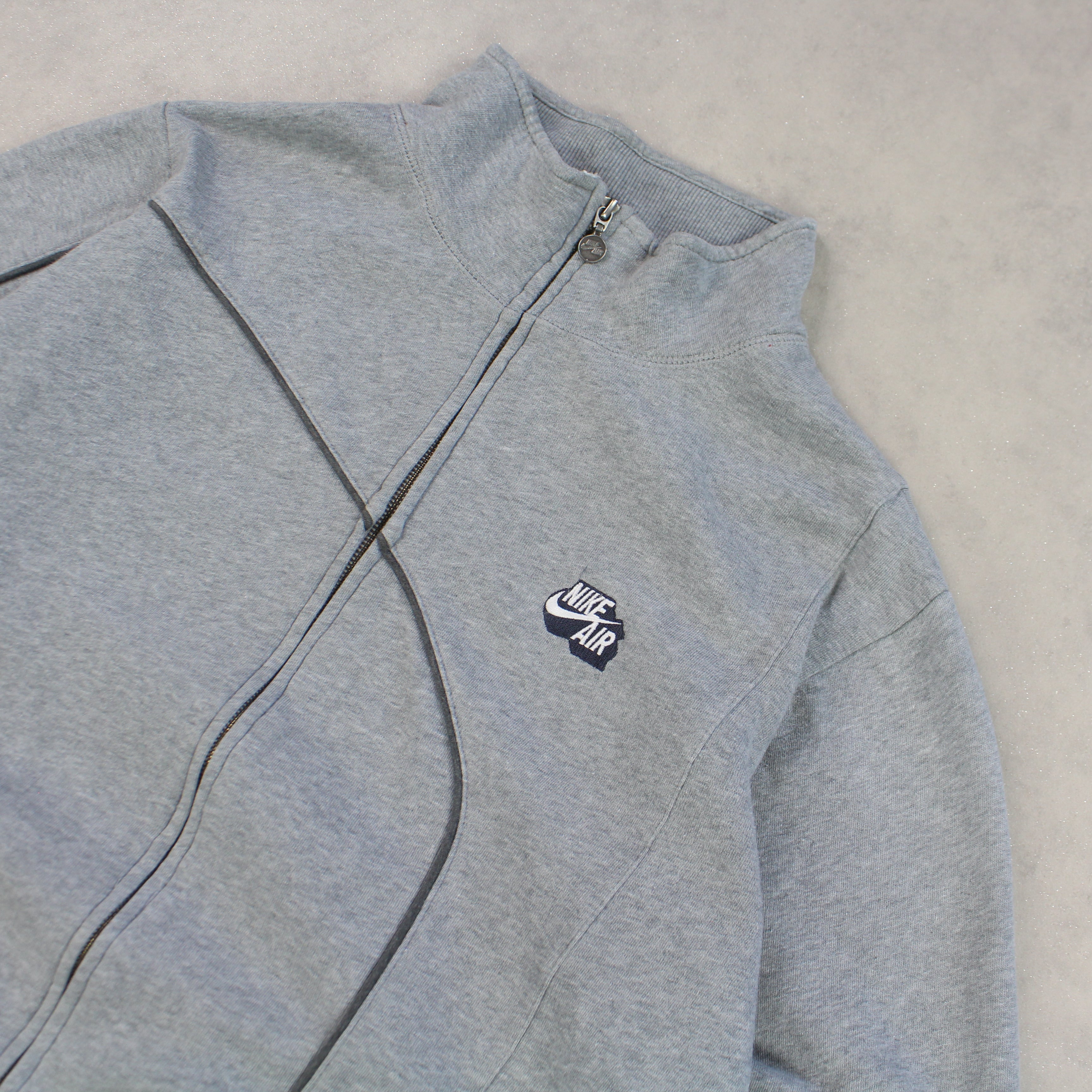RARE 2000s  Zip Up Grey-OSI