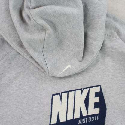 RARE 2000s  ‘Just Do It’ Hoodie Grey-OSI