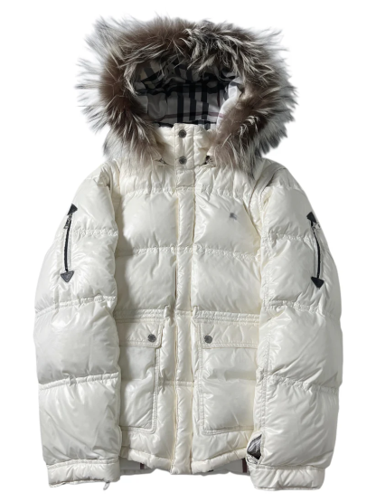 Genuine leather down jacket + (scarf)