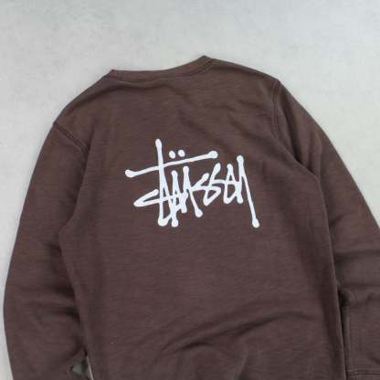 SUPER RARE 2000s Stüssy Sweatshirt Brown-OSI