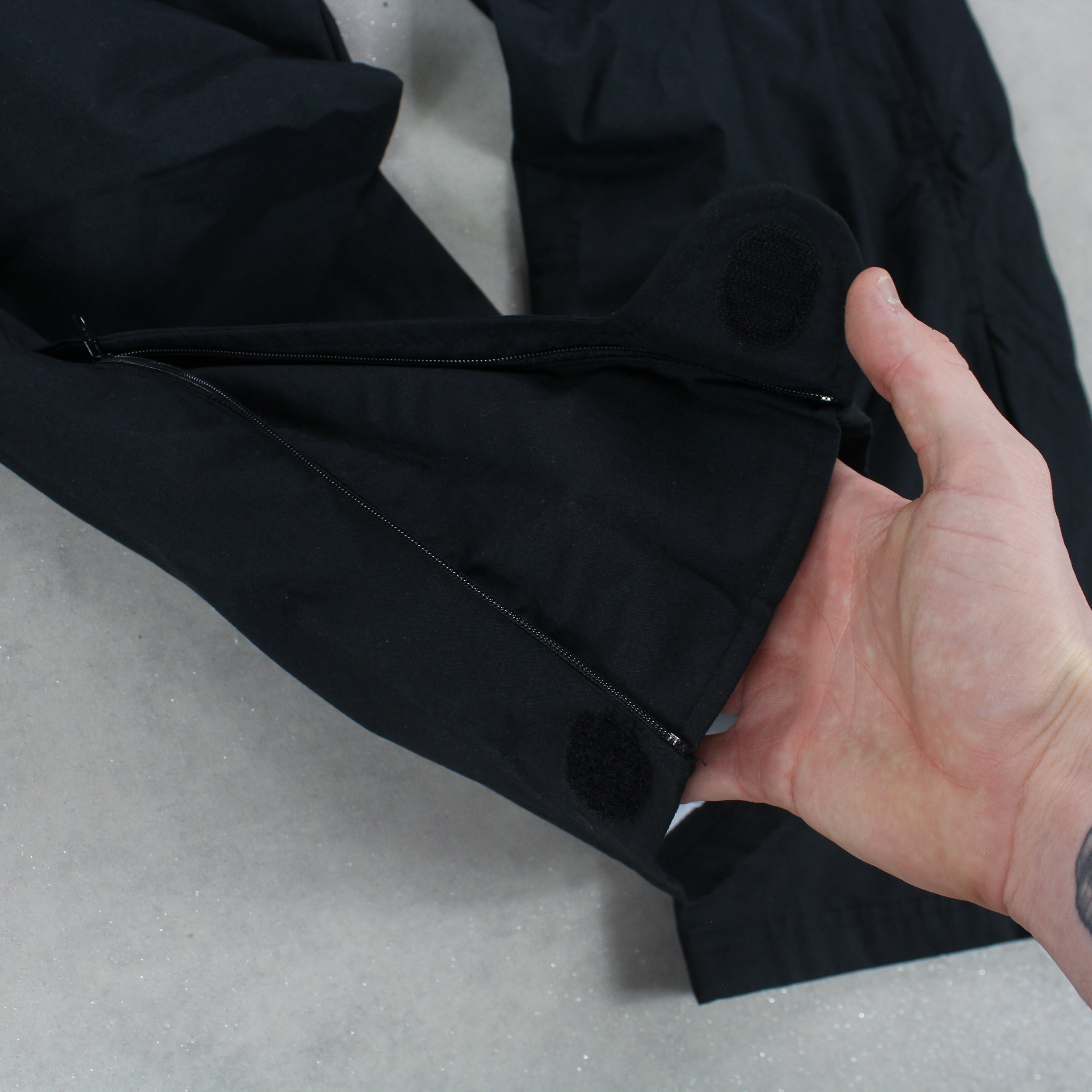 RARE 2000s Baggy Trackpants Black-OSI