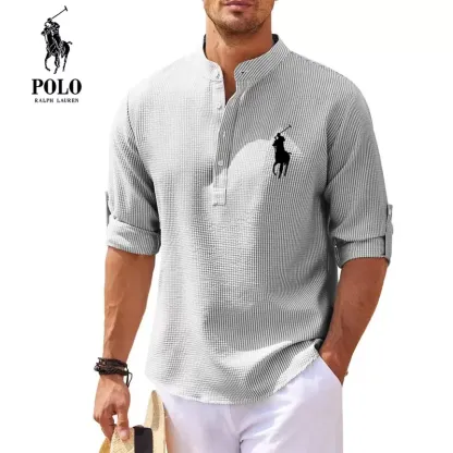 Men's Casual Collar Fashion Striped Shirts-OSI