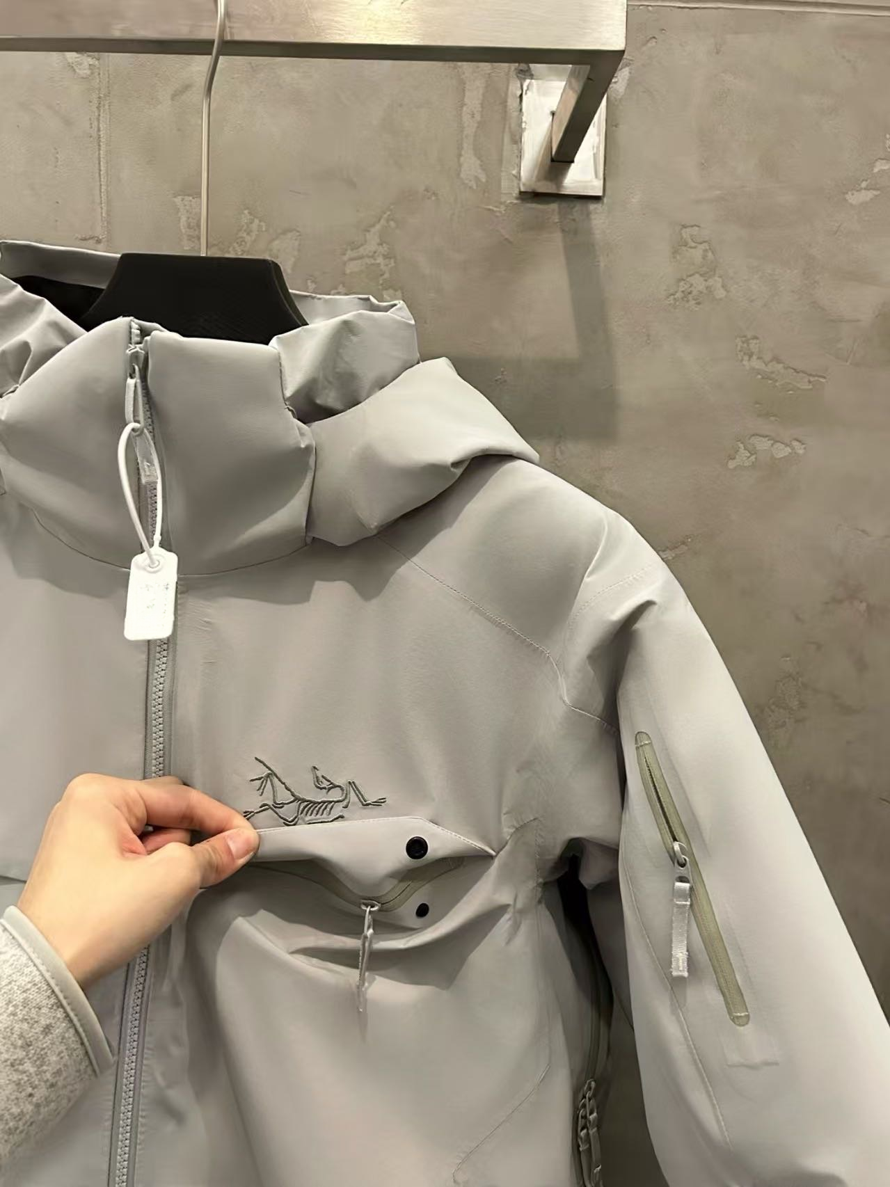  macai men's insulated jacket white ski and snowboard jacket-OSI