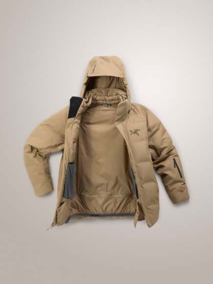  men's fissile insulated jacket ski and snowboard brown-OSI