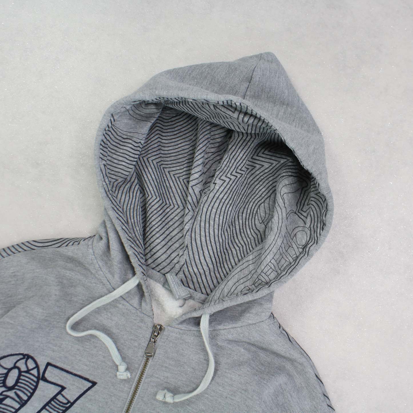 SUPER RARE 2000s  97 Zip Up Hoodie Grey-OSI