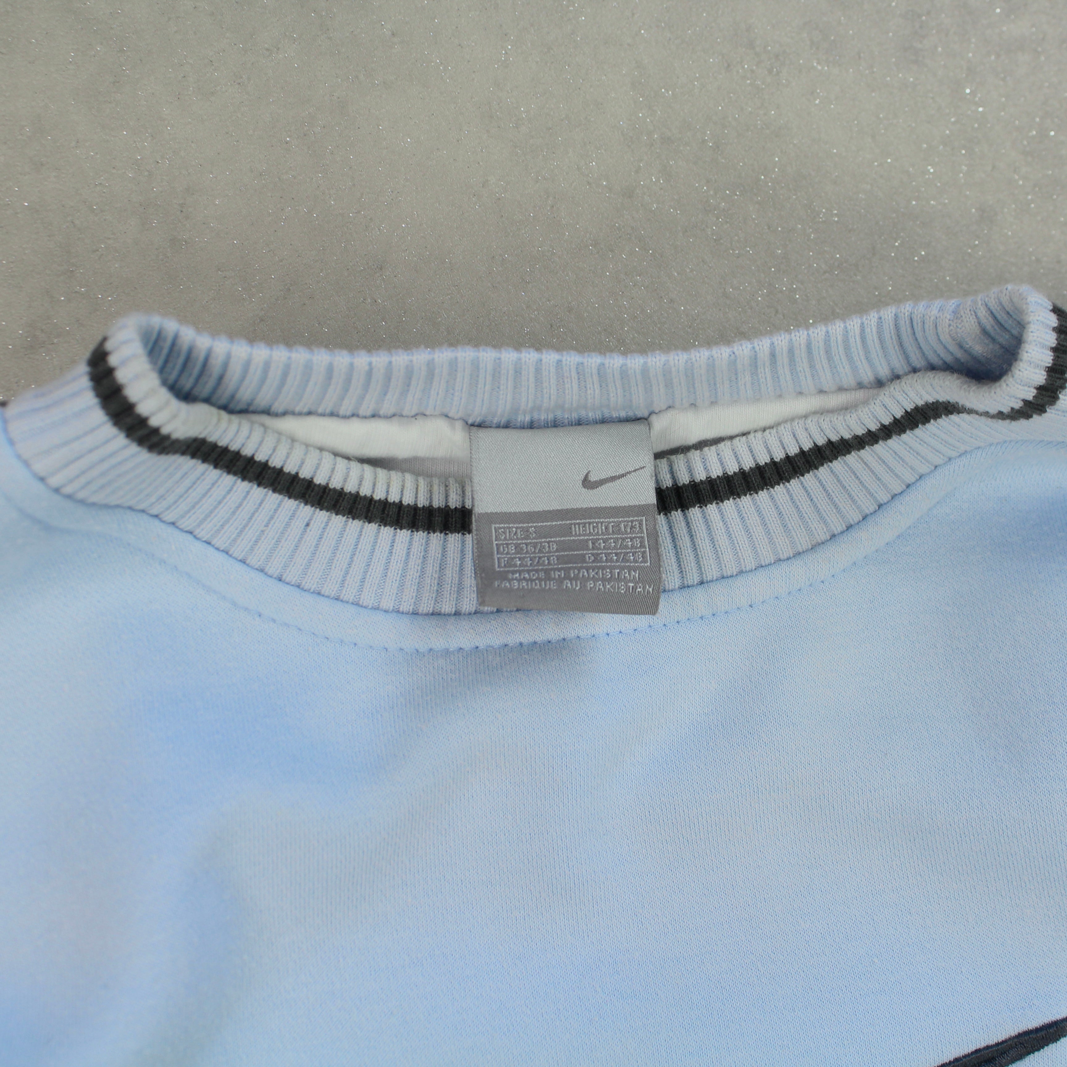 RARE 2000s   Swoosh Sweatshirt Blue-OSI