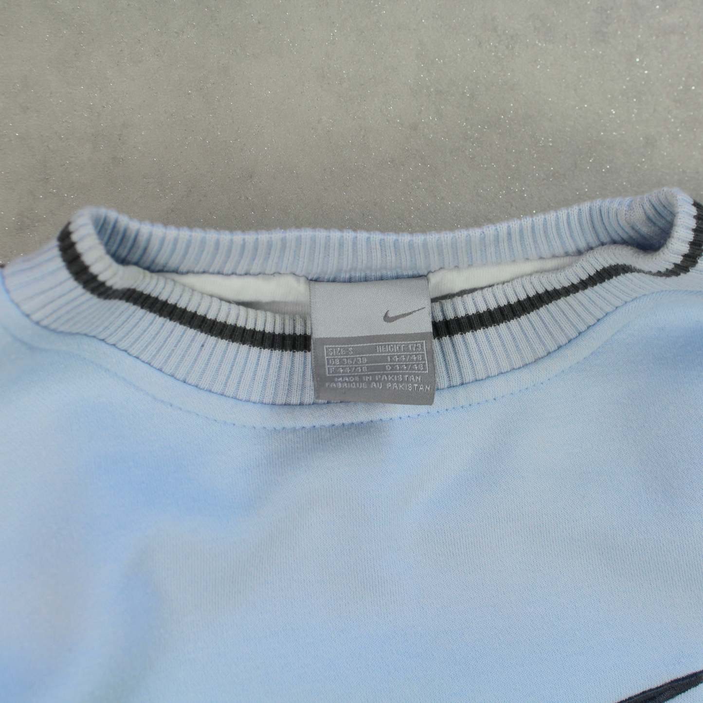 RARE 2000s   Swoosh Sweatshirt Blue-OSI