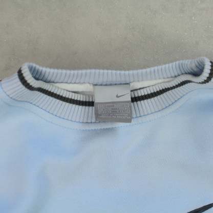 RARE 2000s   Swoosh Sweatshirt Blue-OSI