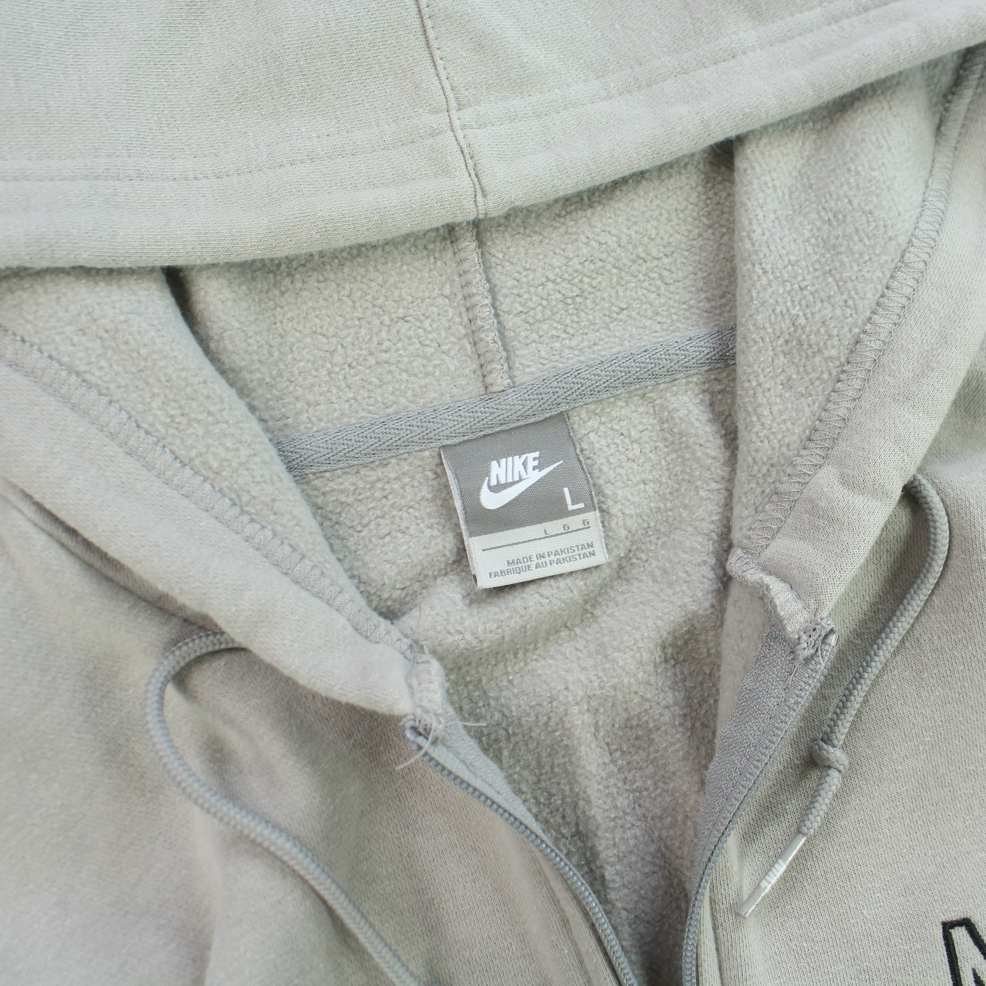 SUPER RARE 2000s  Zip Hoodie Grey-OSI