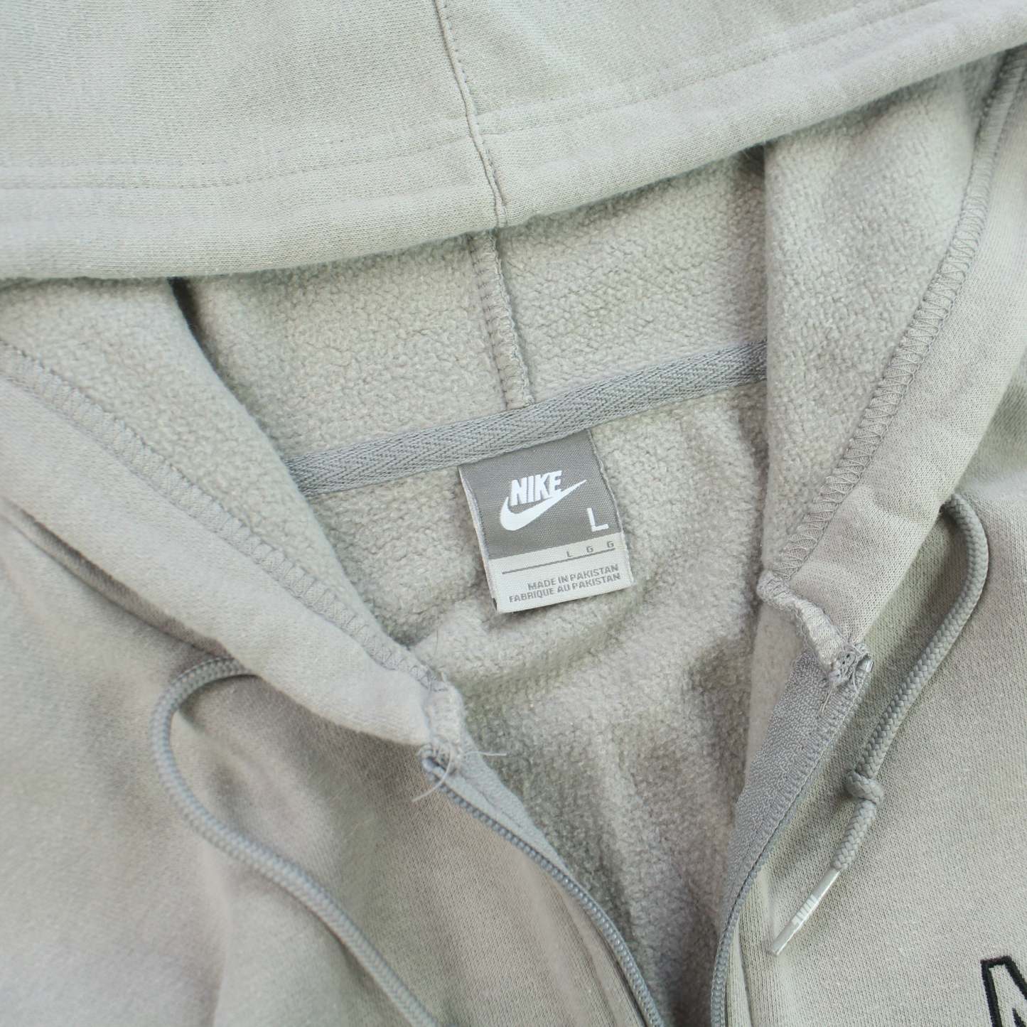 SUPER RARE 2000s  Zip Hoodie Grey-OSI