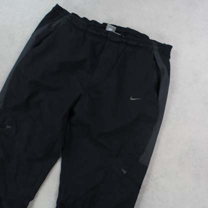 RARE 2000s Air Trackpants Black-OSI