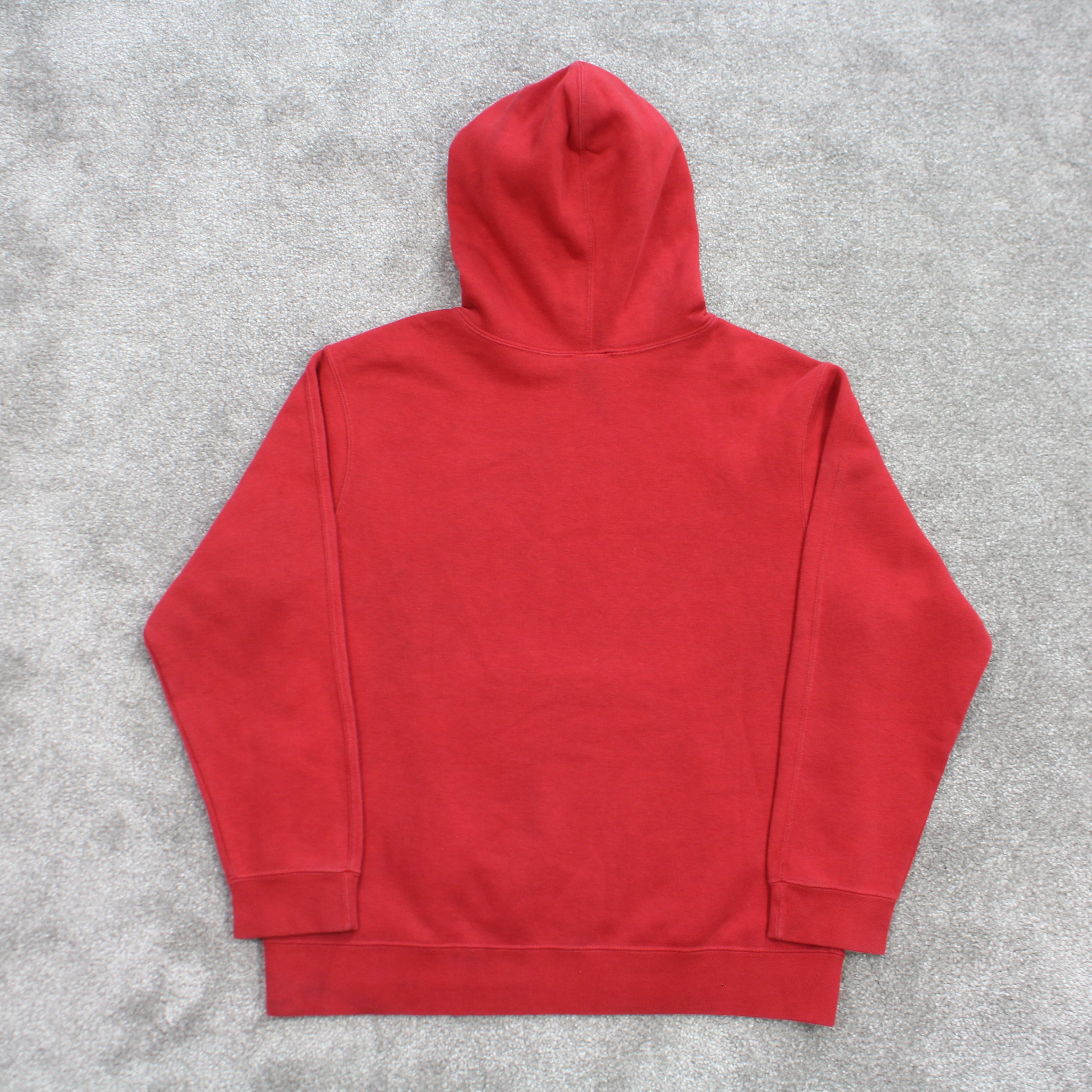 SUPER RARE 2000s   Spell Out Hoodie Red-OSI