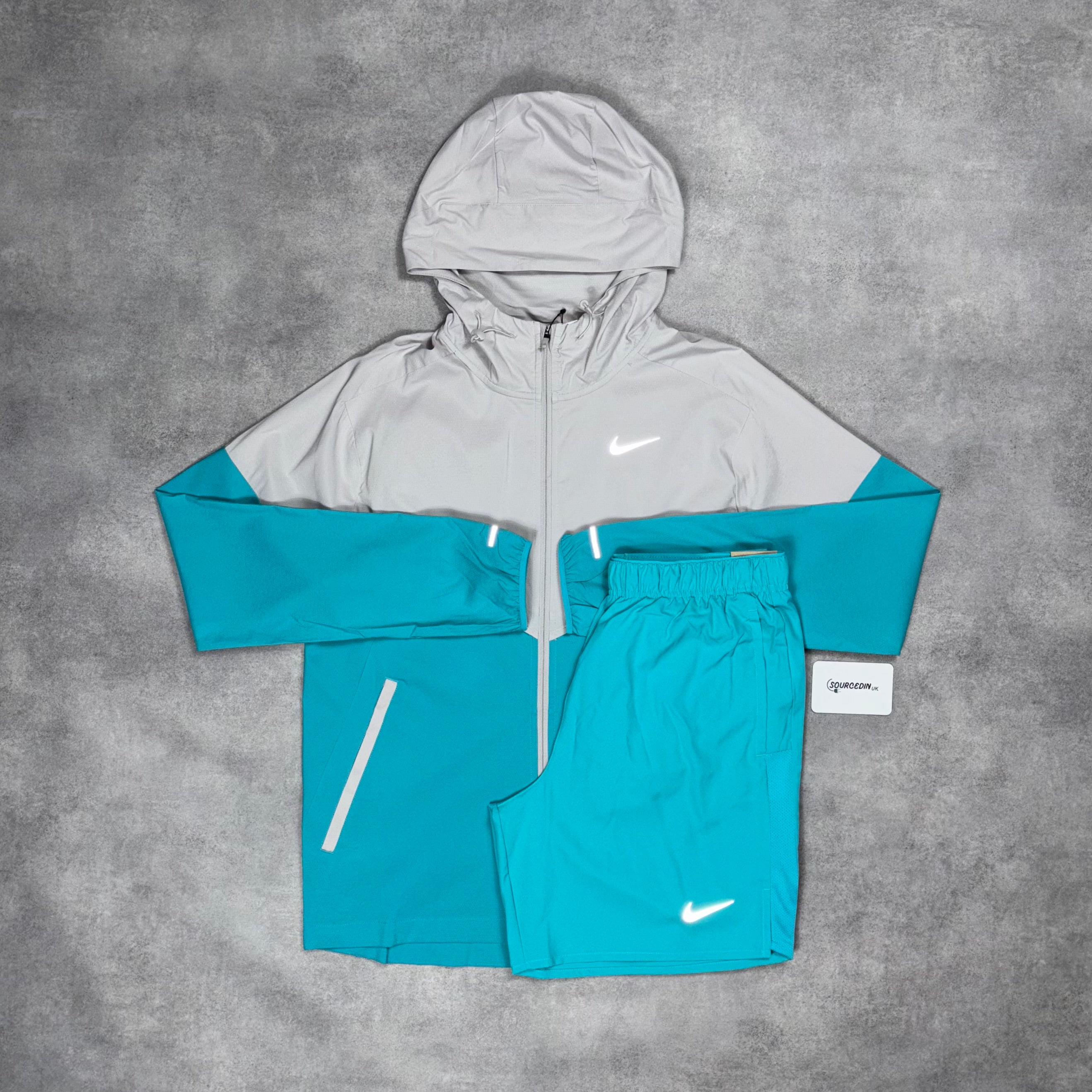 Uv Windrunner Jacket & 7” Challenger Short Set Dusty Cactus-OSI