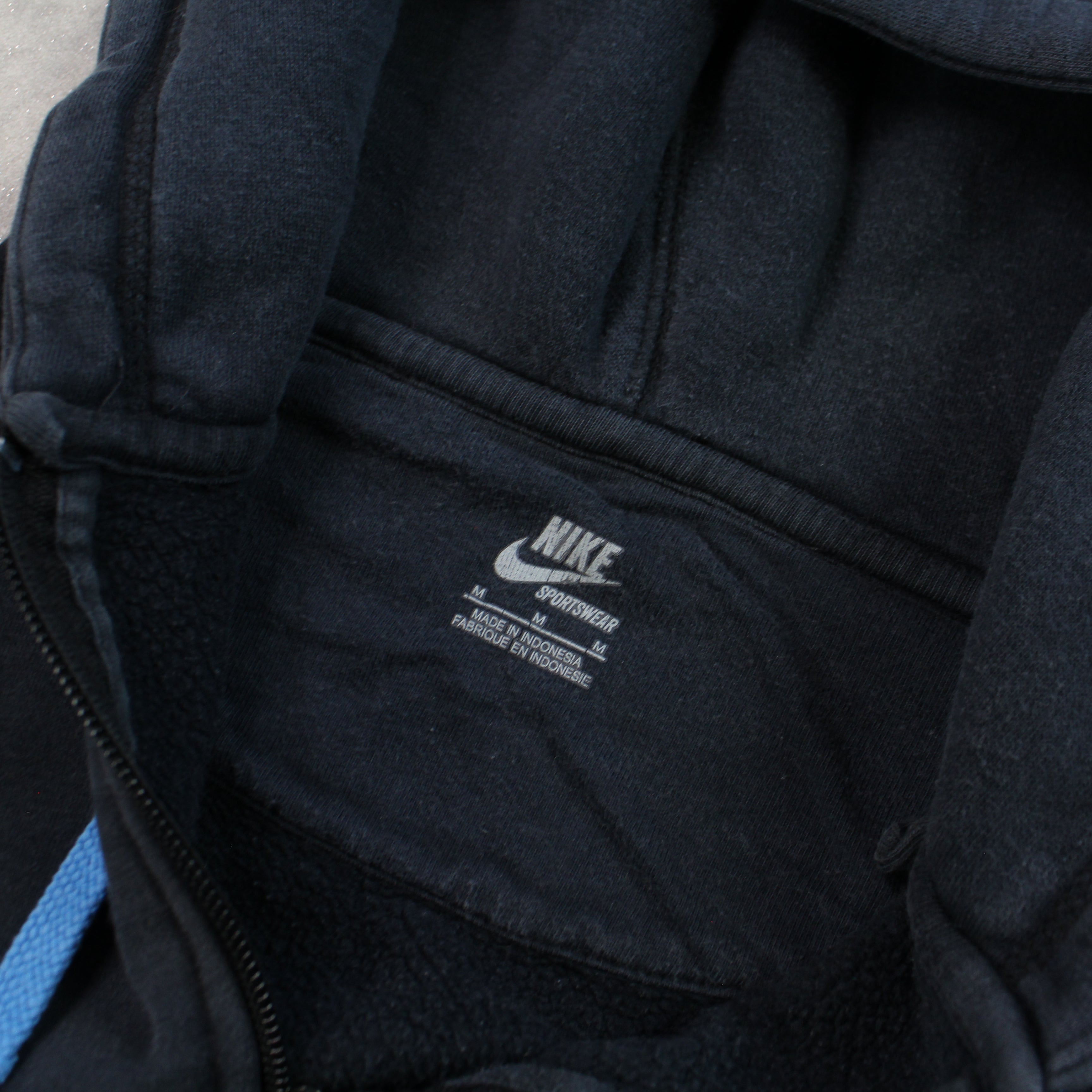2000s  Zip Up Hoodie Black-OSI