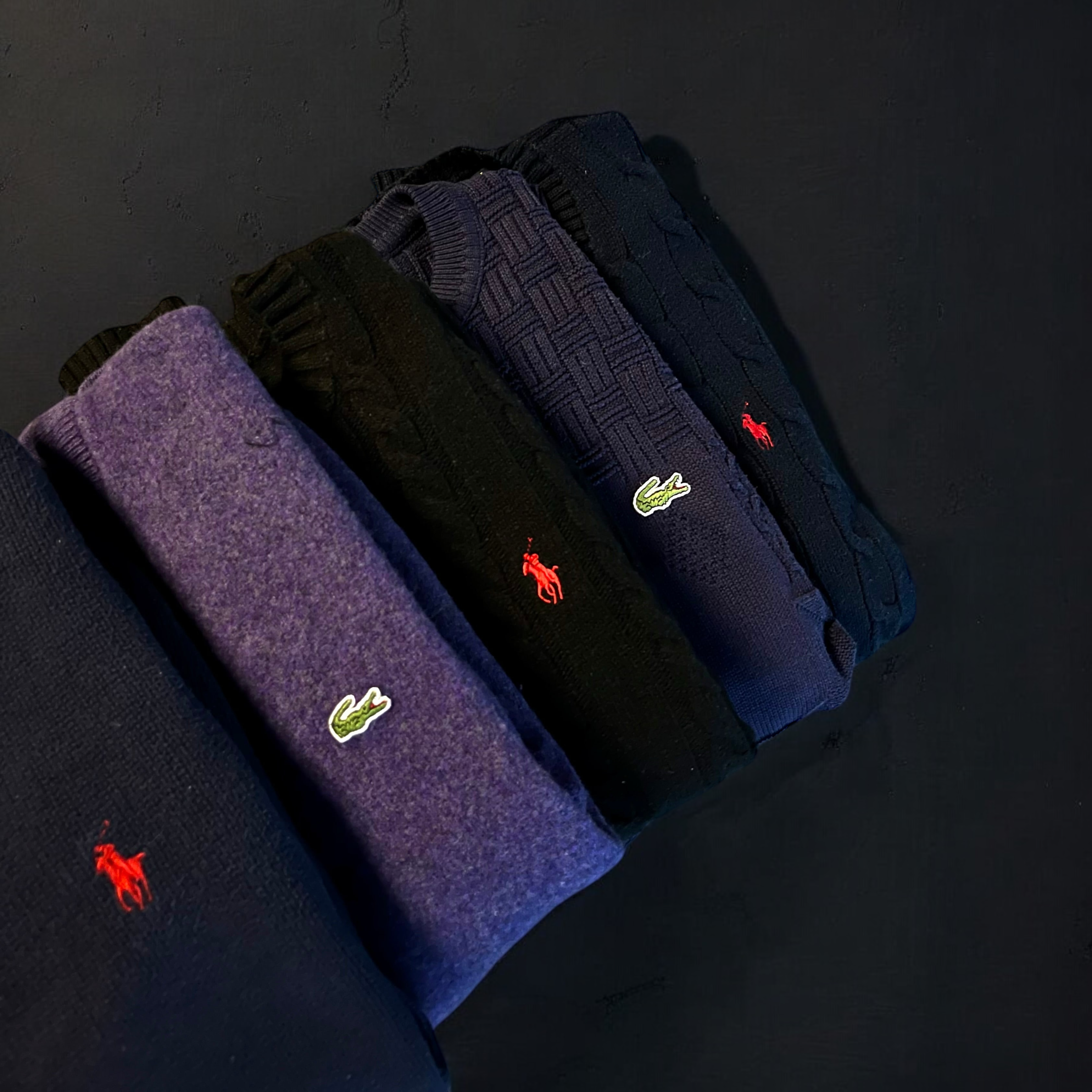  x LACOSTE VINTAGE BOX (3 SWEATER)-OSI