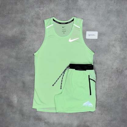 Miler Vest Vapour Green & Vapour Green Challenger/Flex 5” Short Set-OSI