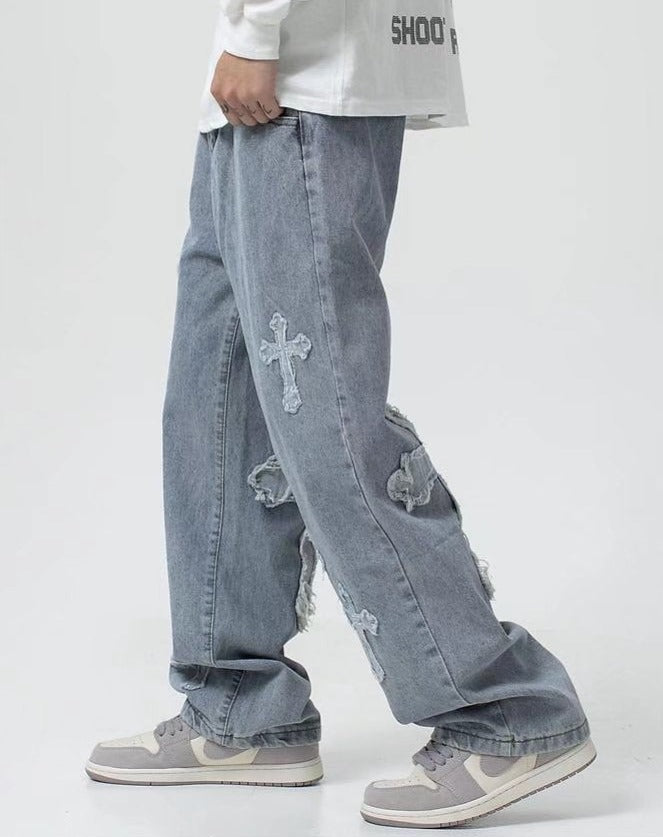 Cross Baggy Jeans-OSI