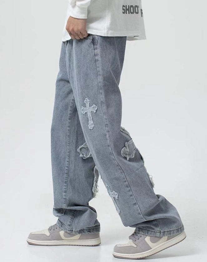 Cross Baggy Jeans-OSI