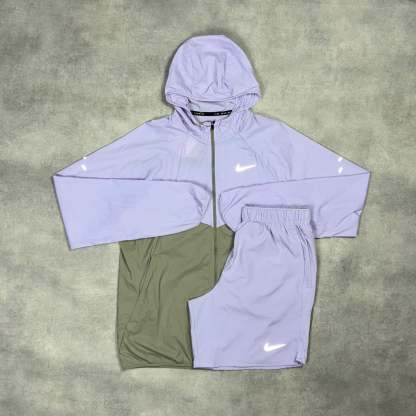 Stride Windrunner Jacket & 7” Challenger Short Set Purple-OSI