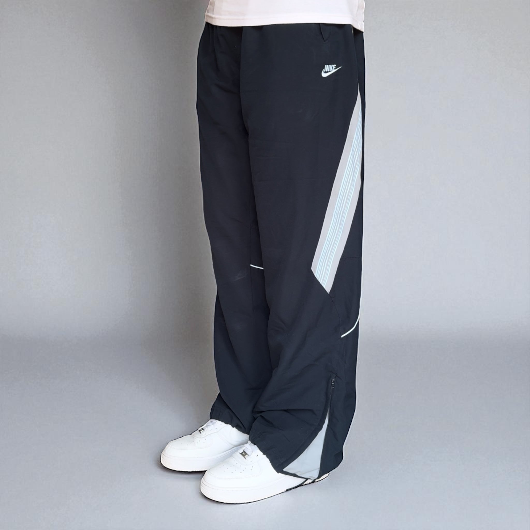 RARE 00s Baggy Trackpants Navy-OSI