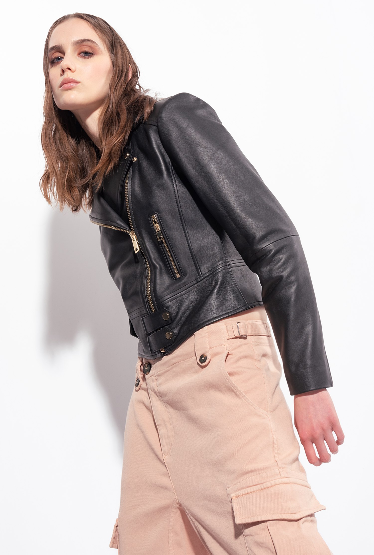 Biker Jacket in Nappa Leather-OSI