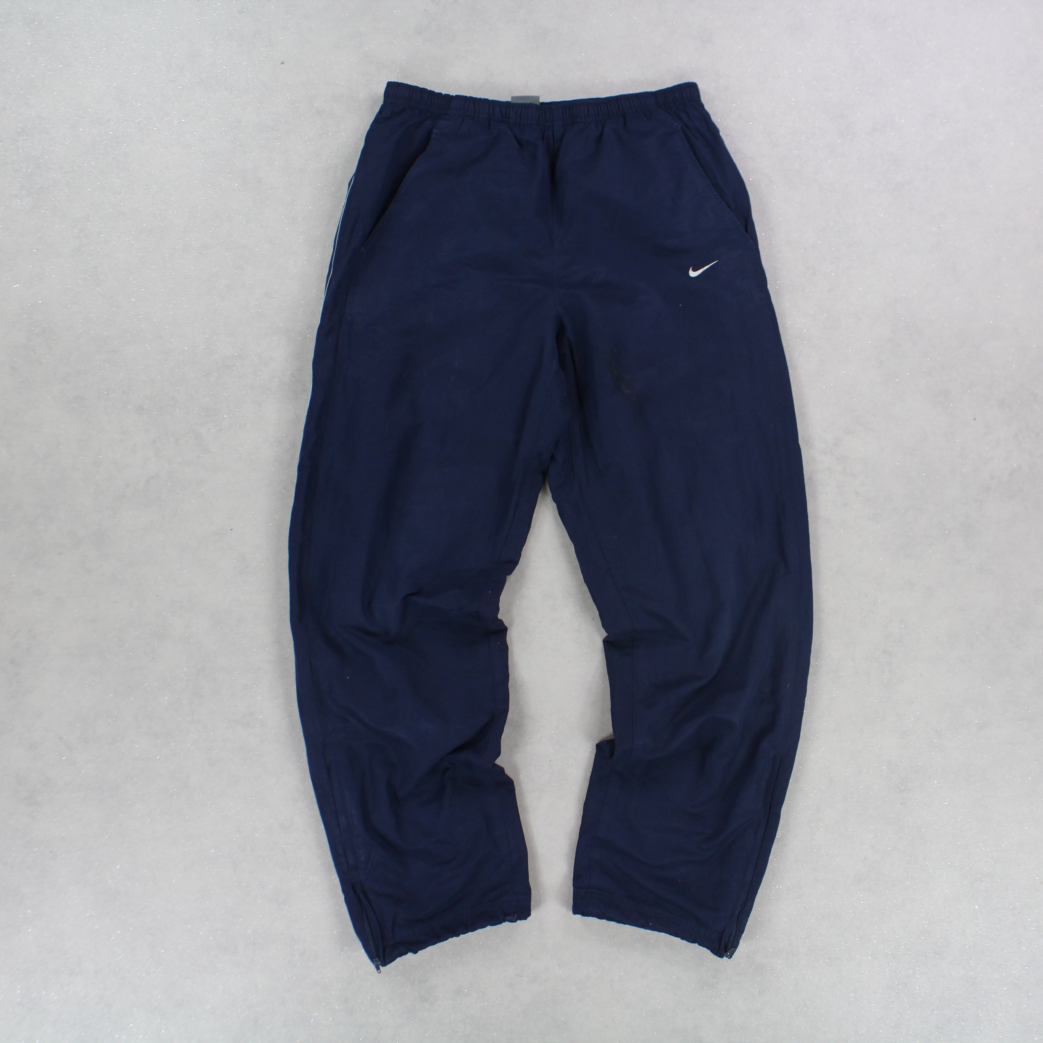 RARE 2000s Spell Out Trackpants Navy-OSI