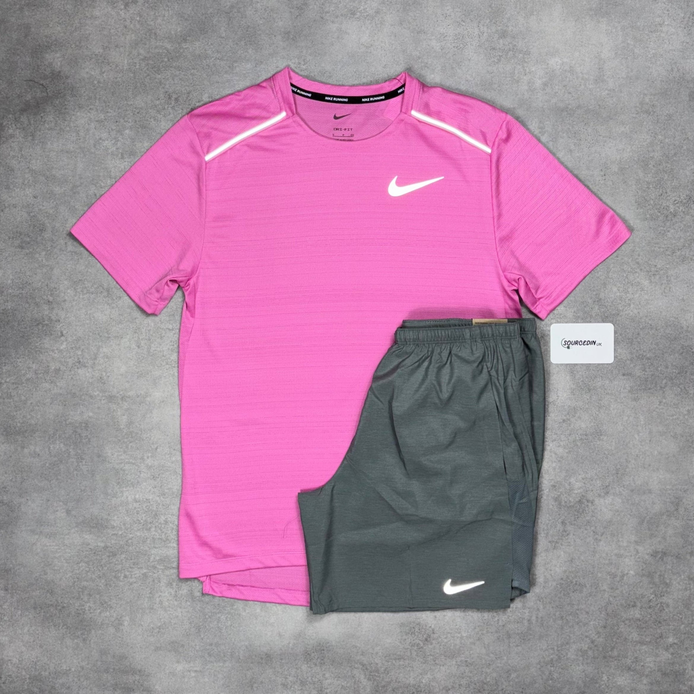 Miler T-Shirt Playfull Pi & Grey/Black 7" Flex/Challenger Short Set-OSI