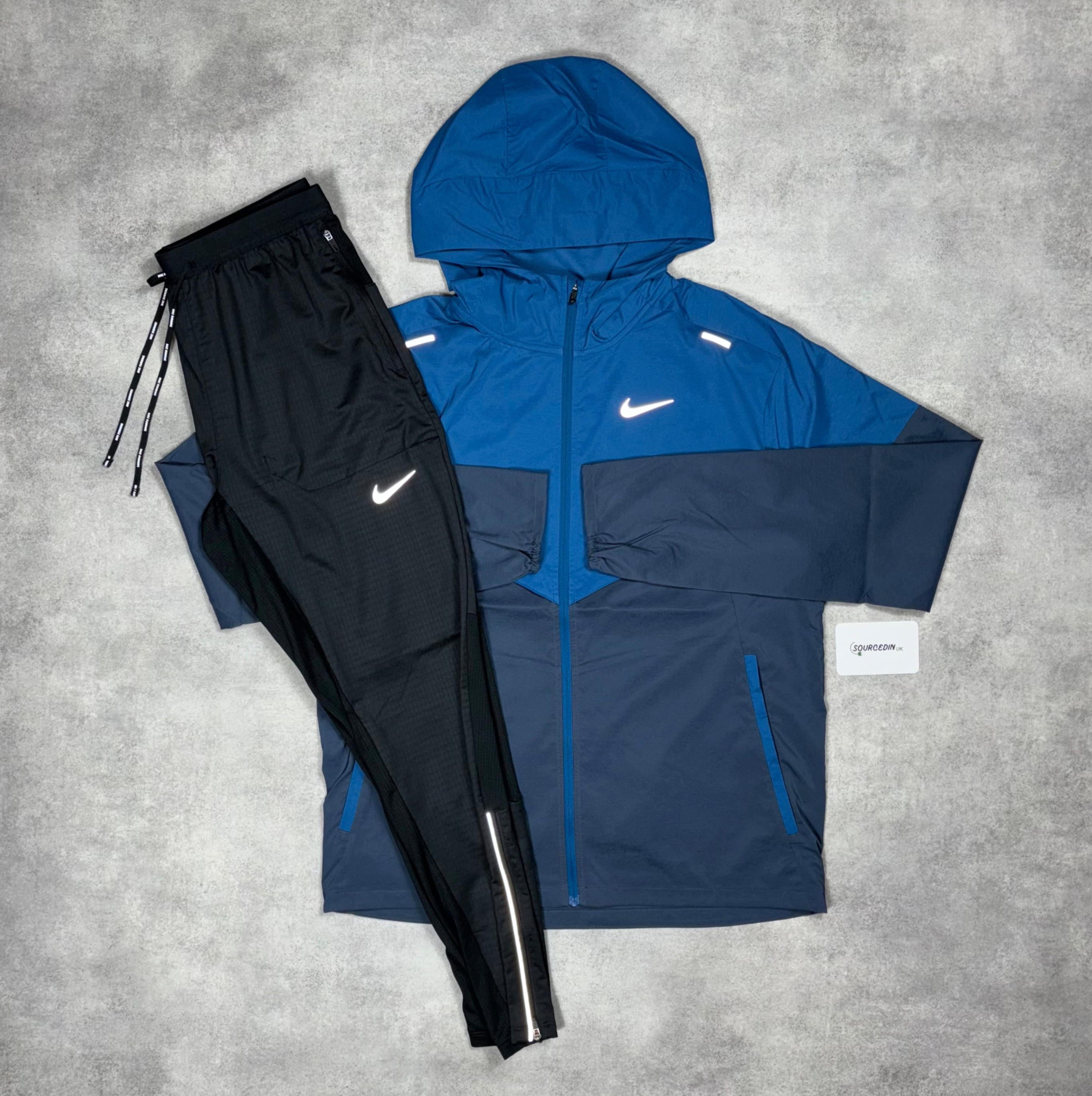Uv Windrunner Jacket Thunder Blue Jacket & Black Phenom Bottom Set-OSI