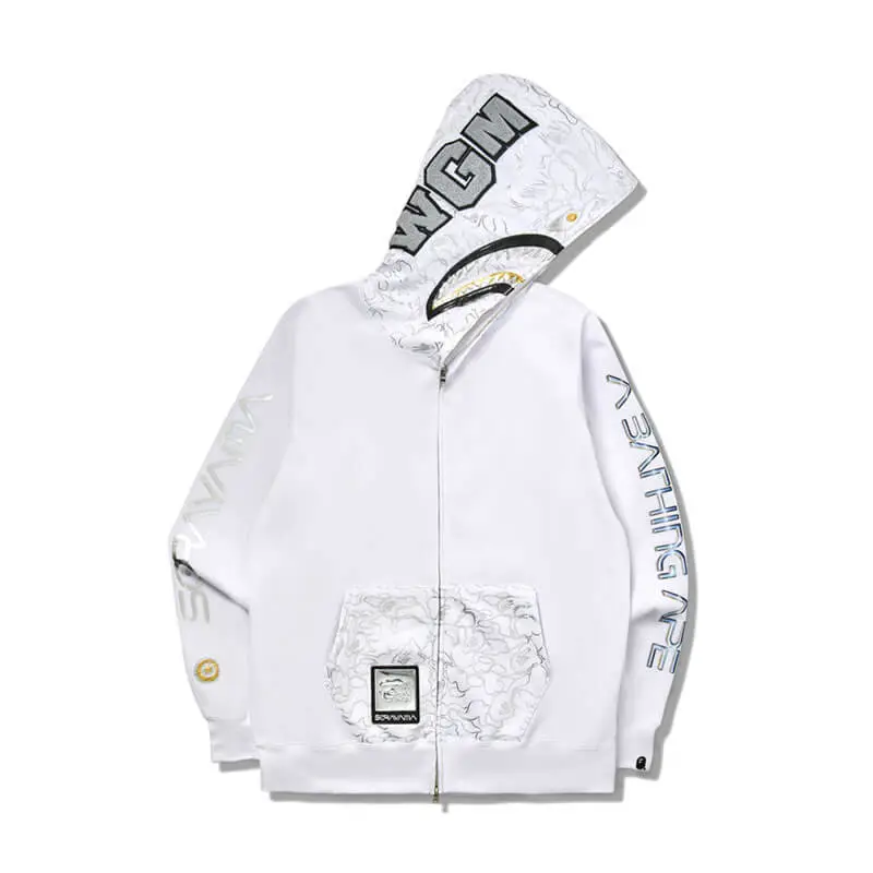  Shark Camouflage Full Zip Hoodie-OSI
