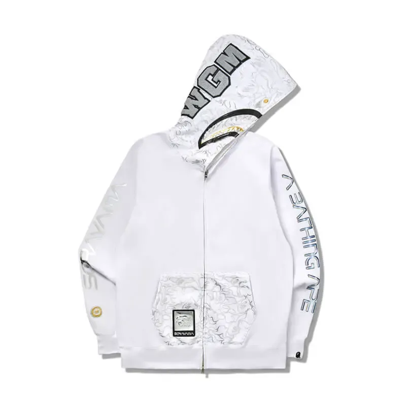  Shark Camouflage Full Zip Hoodie-OSI